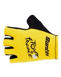 SANTINI guantes de dedos cortos - TOUR DE FRANCE 2024 - amarillo