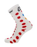 SANTINI calcetines clásicos - TOUR DE FRANCE 2024 - rojo/blanco