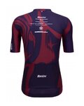 SANTINI jersey de manga corta - TOUR DE FRANCE 2023 - granate/azul