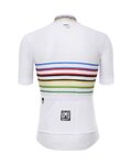 SANTINI jersey de manga corta - UCI WORLD CHAMPION MASTER - blanco/arcoíris