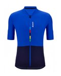 SANTINI jersey de manga corta - UCI RIGA - azul/negro
