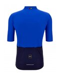 SANTINI jersey de manga corta - UCI RIGA - azul/negro
