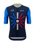 SANTINI jersey de manga corta - TOUR DE FRANCE 2023 - azul