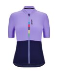 SANTINI jersey de manga corta - UCI RIGA LADY - azul/púrpura
