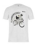 SANTINI Camiseta de manga corta - UCI FLANDERS RIDER - blanco
