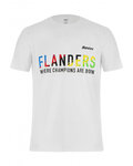SANTINI Camiseta de manga corta - UCI FLANDERS CHAMP - blanco