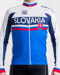 SANTINI maillot de verano de manga larga - TEAM SLOVAKIA '17 LS - rojo/azul/blanco