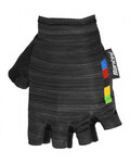 SANTINI guantes de dedos cortos - UCI RAINBOW - negro