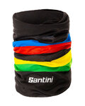 SANTINI calentador de cuello - UCI RAINBOW - negro/arcoíris