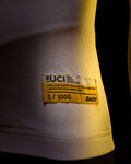 SANTINI jersey de manga corta - UCI WORLD 100 GOLD - arcoíris/blanco