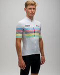 SANTINI jersey de manga corta - UCI WORLD CHAMP 100 - blanco/arcoíris
