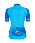 SANTINI jersey de manga corta - UCI WORLD ECO LADY - azul claro