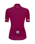 SANTINI jersey de manga corta - UCI WORLD ECO LADY - ciclamen