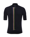 SANTINI jersey de manga corta - UCI RAINBOW - negro
