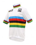SANTINI jersey de manga corta - UCI KIDS - multicolor/blanco