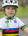 SANTINI jersey de manga corta - UCI KIDS - multicolor/blanco