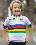 SANTINI jersey de manga corta - UCI KIDS - multicolor/blanco
