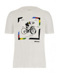 SANTINI Camiseta de manga corta - ROAD UCI OFFICIAL - blanco