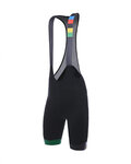 SANTINI pantalones cortos de tirantes - CROWN  - negro