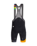 SANTINI pantalones cortos de tirantes - EYES - naranja/negro