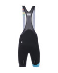 SANTINI pantalones cortos de tirantes - SKULL  - negro