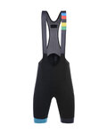 SANTINI pantalones cortos de tirantes - SKULL  - negro