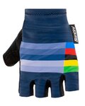 SANTINI guantes de dedos cortos - UCI RAINBOW - azul
