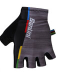 SANTINI guantes de dedos cortos - UCI RAINBOW - gris
