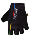 SANTINI guantes de dedos cortos - UCI RAINBOW - negro