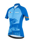SANTINI jersey de manga corta - UCI WORLD LADY - azul claro