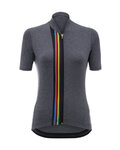 SANTINI jersey de manga corta - UCI RAINBOW LADY - gris