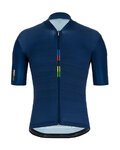 SANTINI jersey de manga corta - UCI RAINBOW CLASSE - azul