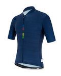 SANTINI jersey de manga corta - UCI RAINBOW CLASSE - azul