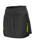 SCOTT falda - RC RUN LADY - negro/amarillo