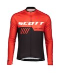 SCOTT maillot de verano de manga larga - RC TEAM 10 SUMMER - rojo/negro
