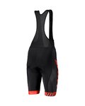 SCOTT pantalones cortos de tirantes - RC TEAM - negro/rojo