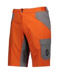 SCOTT pantalones cortos sin tirantes - TRAIL FLOW - naranja/gris