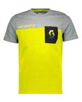 SCOTT Camiseta de manga corta - FACTORY TEAM - amarillo/gris/negro