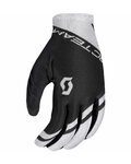 SCOTT guantes de dedos largos - RC TEAM LF - blanco/negro