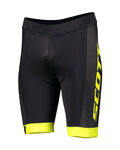 SCOTT pantalones cortos sin tirantes - RC TEAM - negro/amarillo