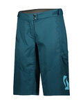 SCOTT pantalones cortos sin tirantes - TRAIL VERTIC LADY - azul