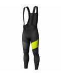 SCOTT pantalones largos con tirantes - RC WARM WB - negro/amarillo