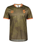 SCOTT jersey de manga corta - TRAIL FLOW - verde/naranja