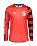 SCOTT maillot de verano de manga larga - TRAIL VERTIC SUMMER - rojo/blanco