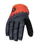 SCOTT guantes de dedos largos - 350 DIRT - negro/naranja
