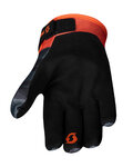 SCOTT guantes de dedos largos - 350 DIRT - negro/naranja