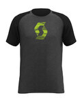 SCOTT Camiseta de manga corta - 10 ICON RAGLAN - negro/gris