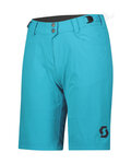 SCOTT pantalones cortos sin tirantes - TRAIL FLOW LADY - azul