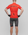 SCOTT maillot corto y pantalón corto - RC TEAM 10 - gris/negro/rojo