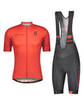 SCOTT maillot corto y pantalón corto - RC TEAM 10 - gris/negro/rojo